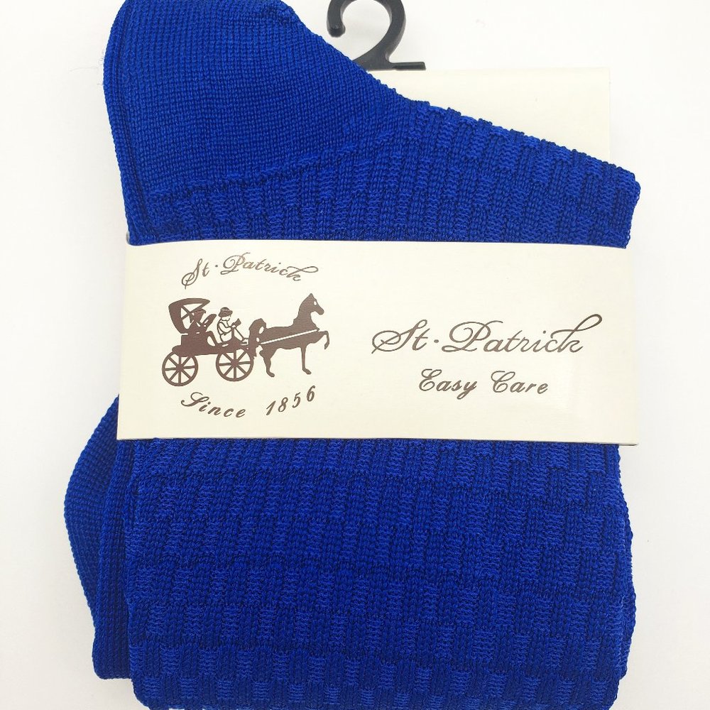 Men’s Royal Blue Silky Dress Socks